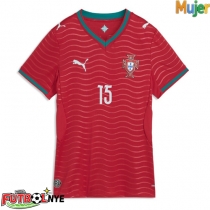 Camiseta Portugal Joao Neves #15 Primera Equipación para mujer Mundial 2026 manga corta